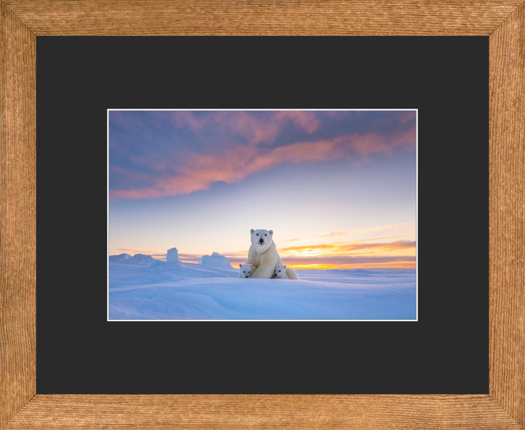 Canadian Wood Frame Brown/Black Mat