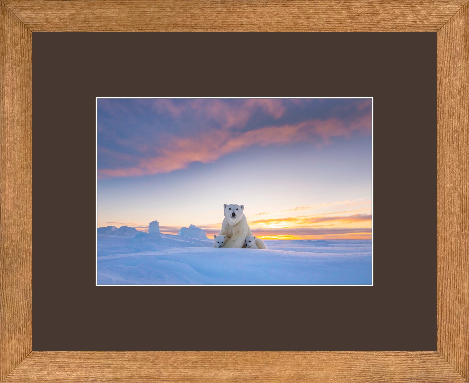 Canadian Wood Frame Brown/Brown Mat
