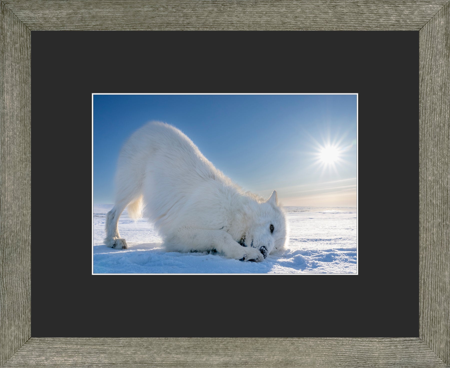 Canadian Wood Frame Grey/Black Mat