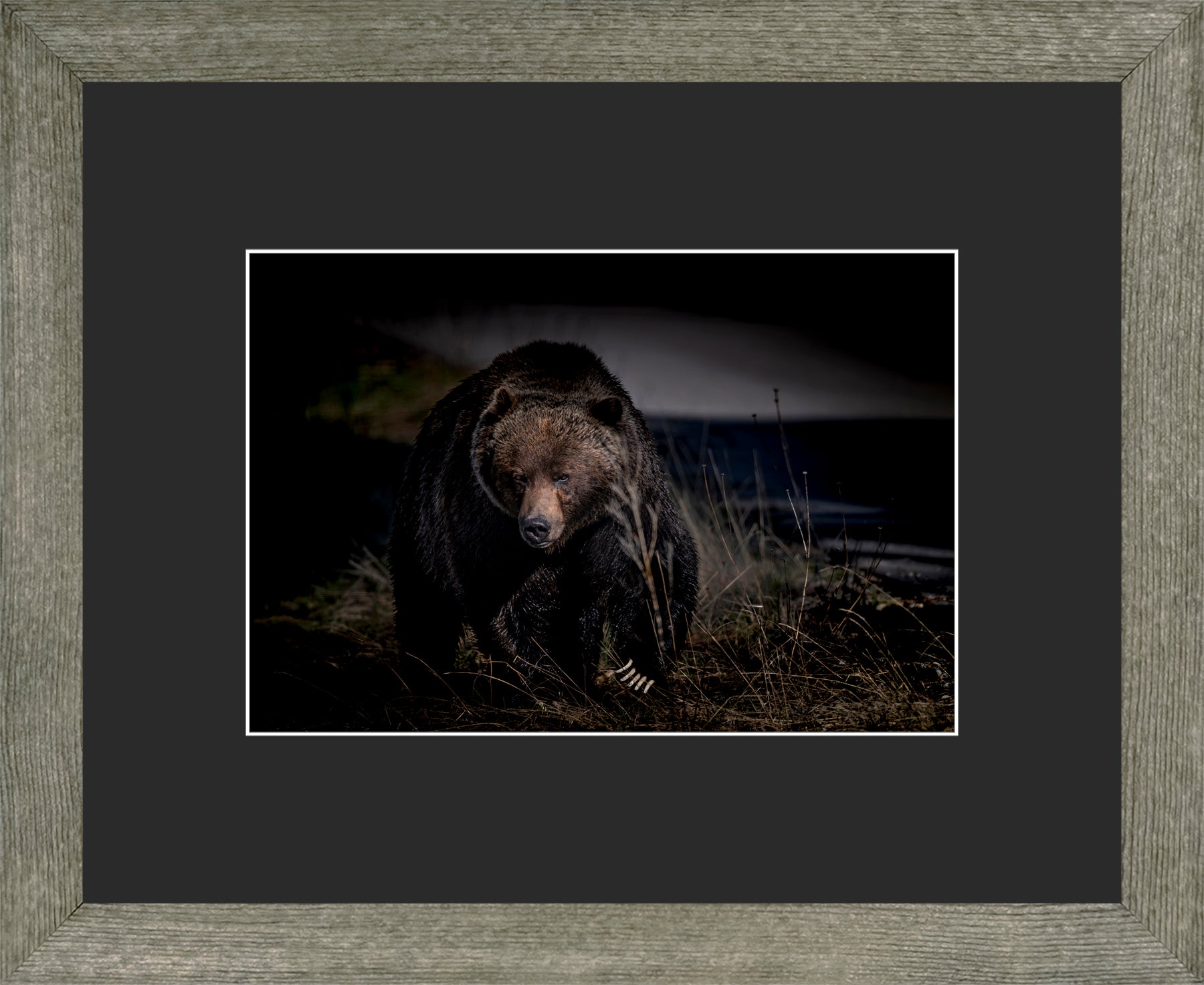Canadian Wood Frame Grey/Black Mat